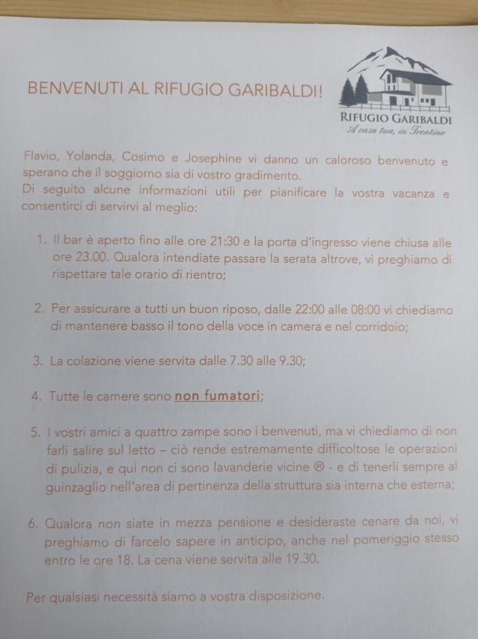 Rifugio Garibaldi LEDRO Exteriér fotografie